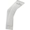 Ekena Millwork Morris Steel Bracket, Hammered White 3"W x 8"D x 8"H BKTM03X08X08MOHWH - alternate 1